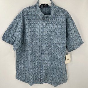 maui trading company shirt mens blue short sleeve button up NWT XXL HAWAII CAMP